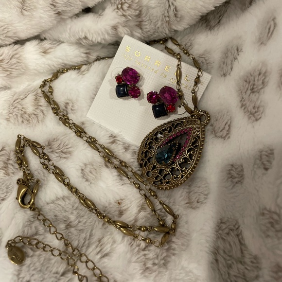 Blue Currant Sorrelli Necklace and Earrings - Picture 1 of 4